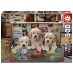 Educa - 500 Pcs - Puppies in the Luggage (017645)