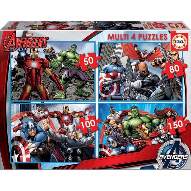 Educa - 50-80-100-150 pcs - Avengers Puzzle (80-16331)