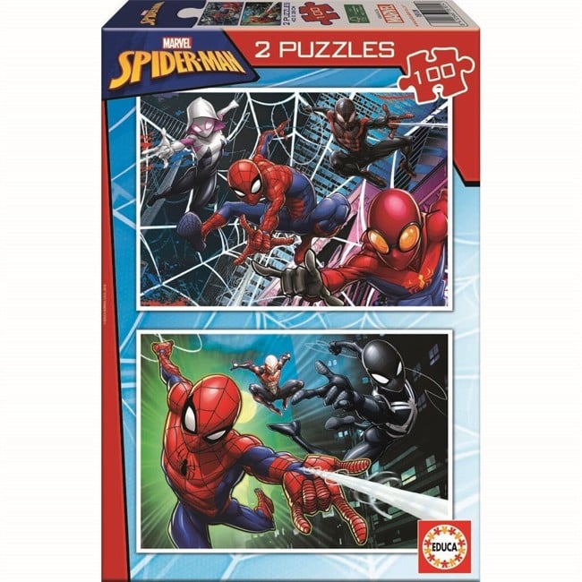 Educa - 2x100 brikker - Spider-Man puslespil