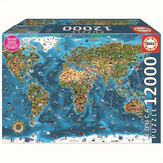 Educa - 12000 pcs - Wonders of the World puzzle (80-19057)