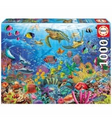 Educa - 1000 brikker - Tropical Fantasy Turtles Puslespil