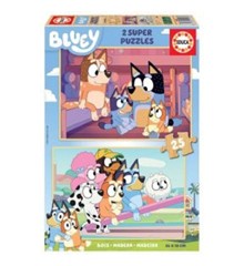 Educa - Bluey 2 X 25 puzzles - Wood ( 80-19407)