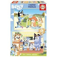 Educa - Bluey 2 X 50 puslespil Træ