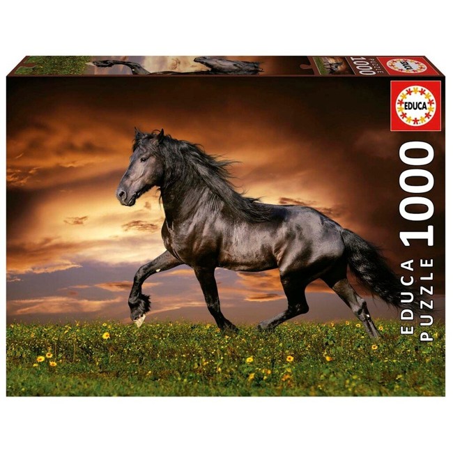 Educa - 1000 pcs - Trotting Horse Puzzle (80-19555)