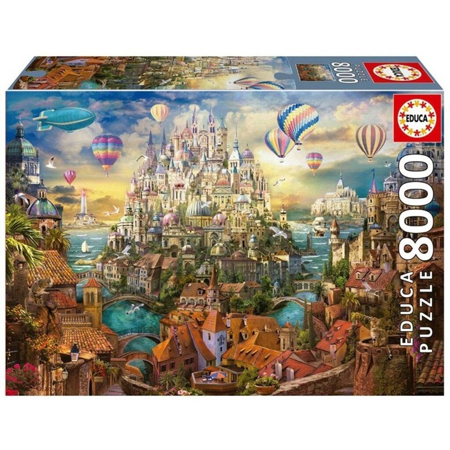 Educa - 8000 pcs - Dream Town Puzzle (80-19570)