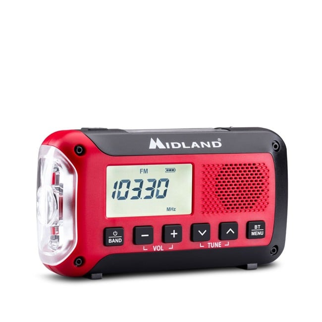 Midland - Nödradio & Powerbank ER250BT med Bluetooth