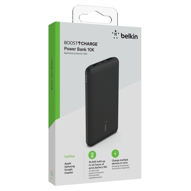 Belkin - PowerBank m/USB-C 10.000 mAh 15W, Sort