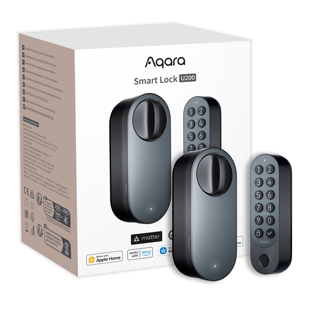 Aqara - Smart Lock U200 Kit - Black