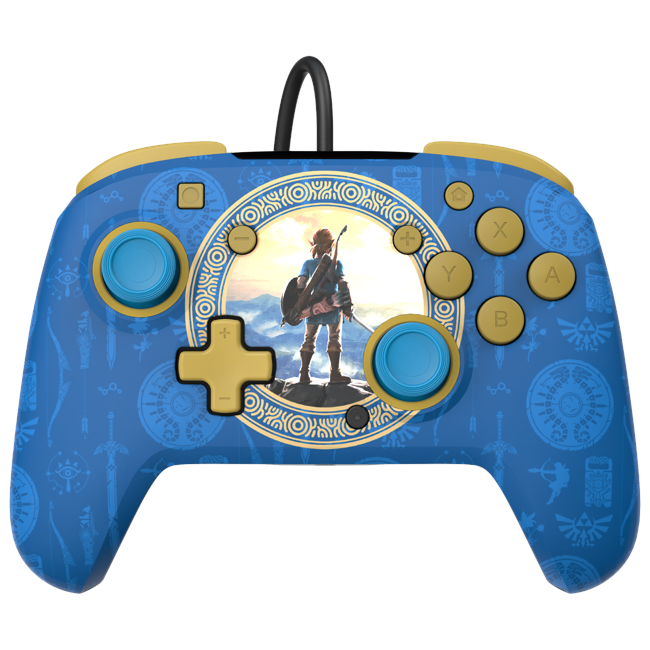 PDP Rematch Wired controller - Zelda Hyrule Blue