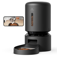 PetLibro - Automatic Cat Black Feeder with Camera