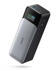 Anker - 737 Power Bank Gen 2 med skjerm, 24000mAh, 140W, svart