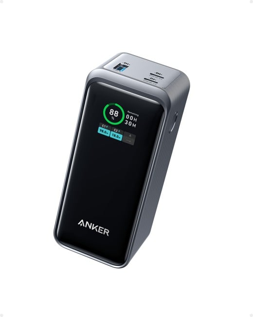 Anker - Prime 20,000mAh Power Bank (200W), Black