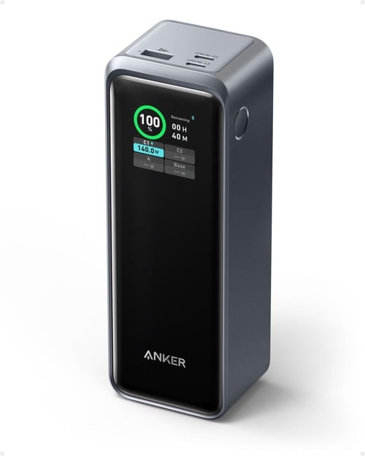 Anker - Prime 27650mAh Power Bank (250W), Schwarz