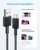 Anker - 322 USB-A naar USB-C Kabel Nylon, 1,8M, Zwart thumbnail-2