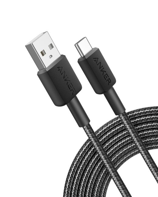 Anker - 322 USB-A auf USB-C Kabel Nylon, 1,8M, Weiß