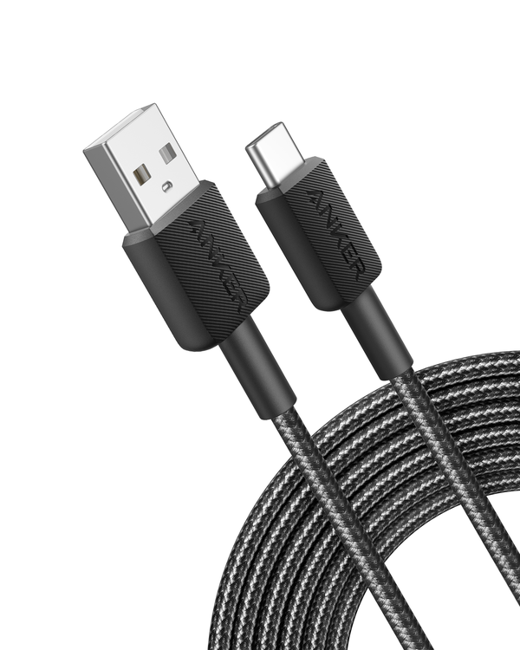 Anker - 322 USB-A til USB-C Kabel Nylon, 1,8M, Hvid