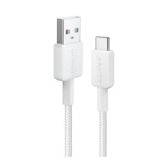 Anker - 322 USB-A naar USB-C Kabel Nylon, 1,8M, Wit