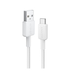 Anker - 322 USB-A til USB-C Kabel Nylon - 1.8 Meter - Hvid