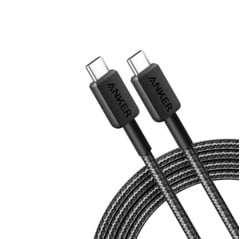 Anker - 310 USB-C naar USB-C Kabel (0.9M, 240W Gevlochten), Zwart