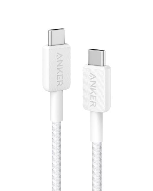 Anker - 322 USB-C till USB-C kabel (0,9M flätad) 60W