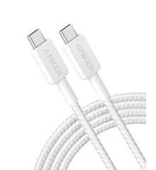 Anker - 322 - USB-C til USB-C Kabel - Nylon 1.8 Meter - Hvid