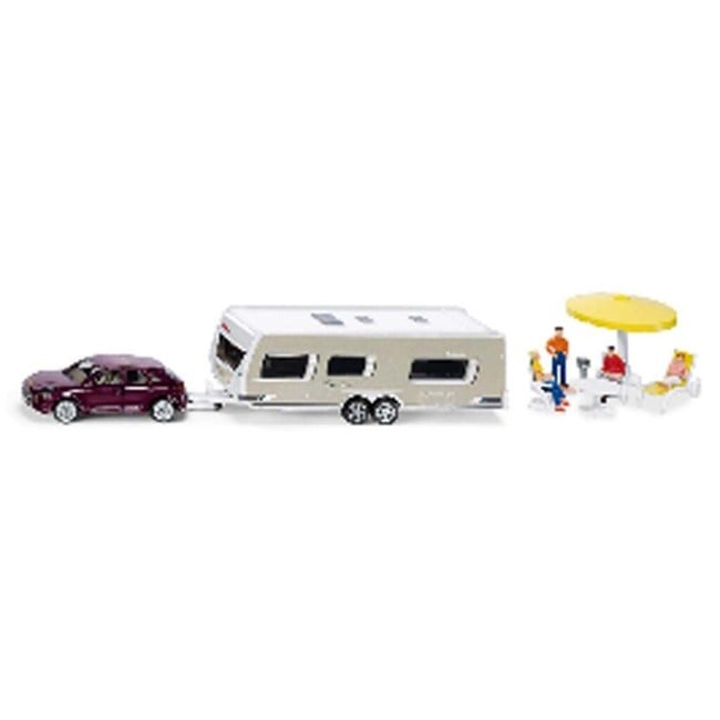 Siku - 1:55 Car With Caravan (313-2542)