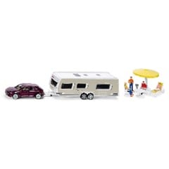 Siku - 1:55 Car With Caravan (313-2542)