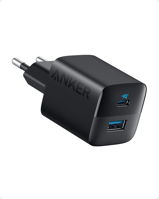 Anker - 323 Laddare 33W 1A/1C, Svart – Effektiv och Kompakt Lösnings