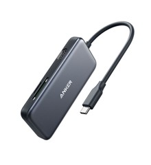 Anker - Media Hub - PowerExpand 5-i-1 USB-C - Grå