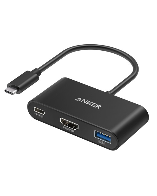 Anker - PowerExpand 3-in-1 USB-C PD Hub, Grijs