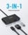 Anker - PowerExpand 3-i-1 USB-C PD Hub - Grå thumbnail-5