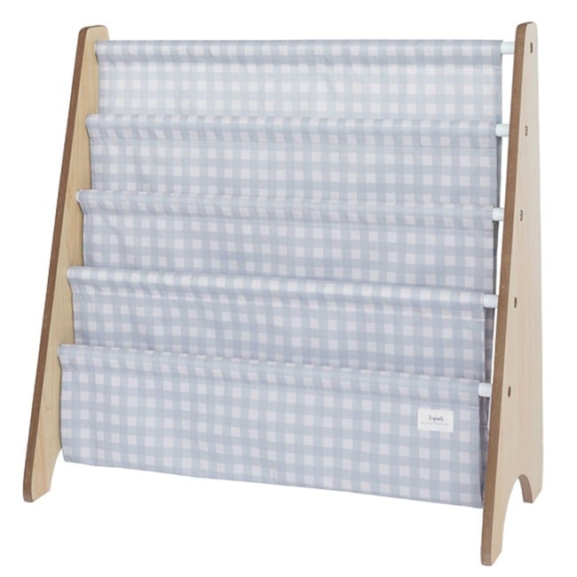 3 Sprouts - Bookshelf - Gingham Blue (IRKGBL)