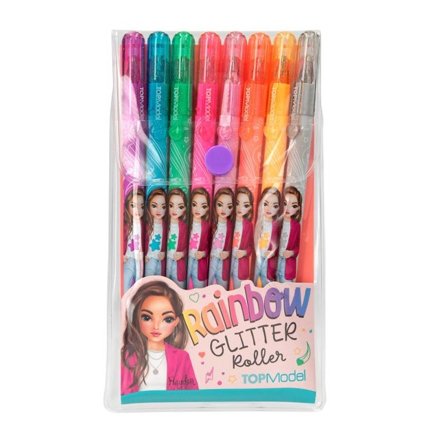 TOPModel - Glitter Gelpen sæt m/8 farver