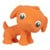 PLAYGRO - Pooky naturgummi hund - orange thumbnail-1