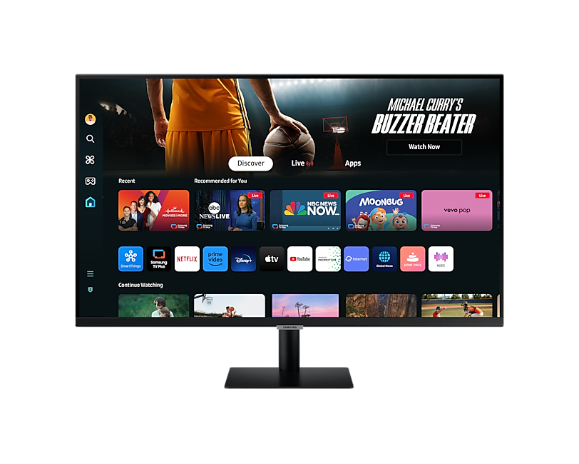 Samsung - Smart M7 32" 4K VA 3840 x 2160 60Hz, 4ms, USB HUB 2 x HDMI, USB-C PD 65W Tilt