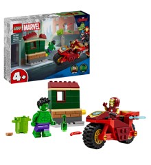 LEGO - Super Heroes - Iron Man, moottoripyörä ja Hulk (76287)