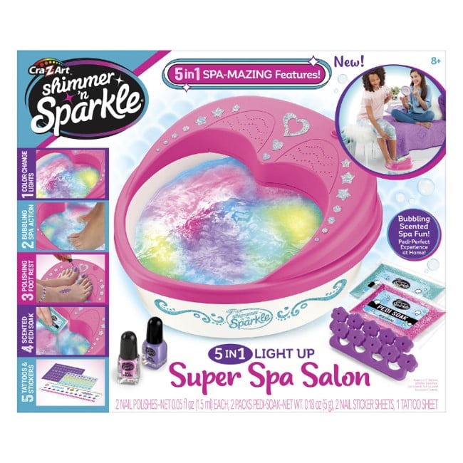 SHIMMER N SPARKLE - 5 IN 1 LIGHT UP SPA SALON (65628)