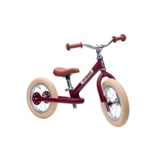 Trybike - 2 hjul stål - Vintage rød