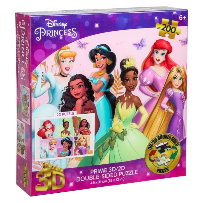 Disney - 3D-puslespil dobbeltsidet 200 prinsesse