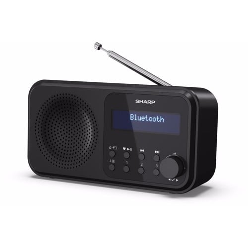 Sharp - Tokyo Portable Digital and FM Radio - Black