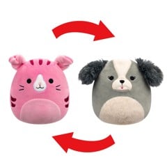 Squishmallows - 13 cm Plush P21 Flip A Mallows - Malu Shih-Tzu/ Geraldine Cat