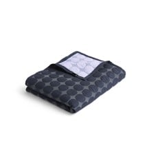 HAY - Mega Dot Organic Bed cover W195 X L245 Midnight blue