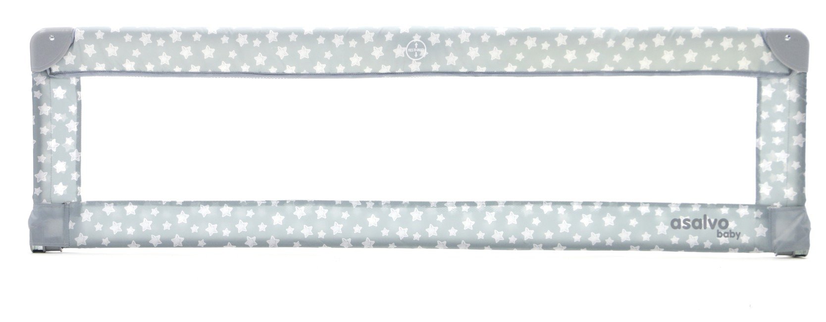 Asalvo - Bed Guard 150 cm - Grey Stars (AV-18335)