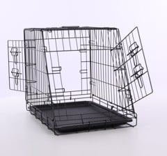 Nordic Paws - Sloping Wire cage black, S  63x44x50,5cm - (540058529239)