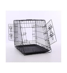 Nordic Paws - Sloping Wire cage black, M 77,5x48,5x55,5cm - (540058528018)