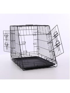 Nordic Paws - Sloping Wire cage black, M 77,5x48,5x55,5cm - (540058528018)