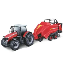 BURAGO - Massey Ferguson 8740S 10 cm with Baler Lifter (143027)