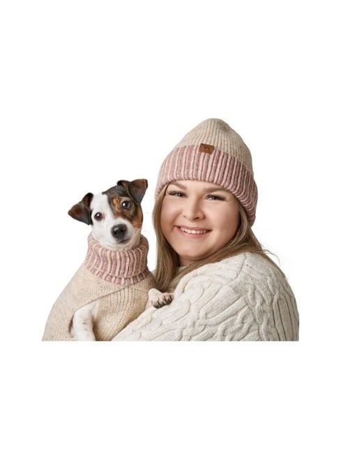 Hunter - Dogcoat Odense 30 + hat, beige/rose - (203533)