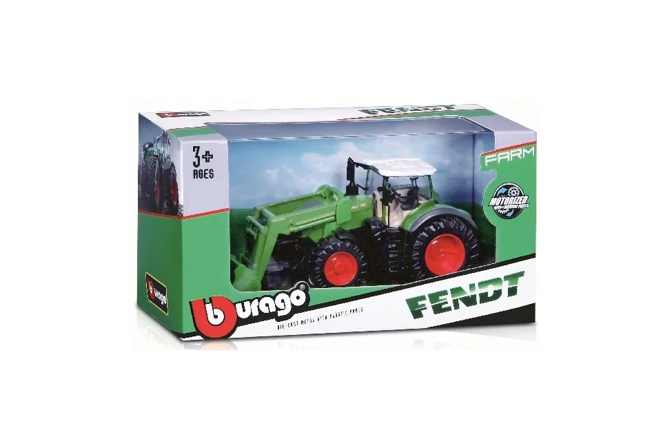 BURAGO - Traktor med frontlæsser Fendt 1050 Vario 10cm grøn