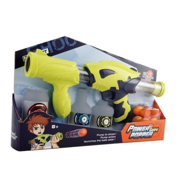 Power Popper Gun - 35 cm with 12 Foam Balls